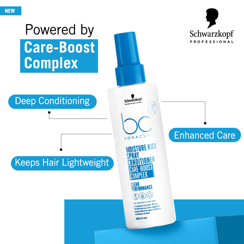 Schwarzkopf Professional Bonacure Moisture Kick Spray Conditioner, 200ml Buy at Indicrest Image 4