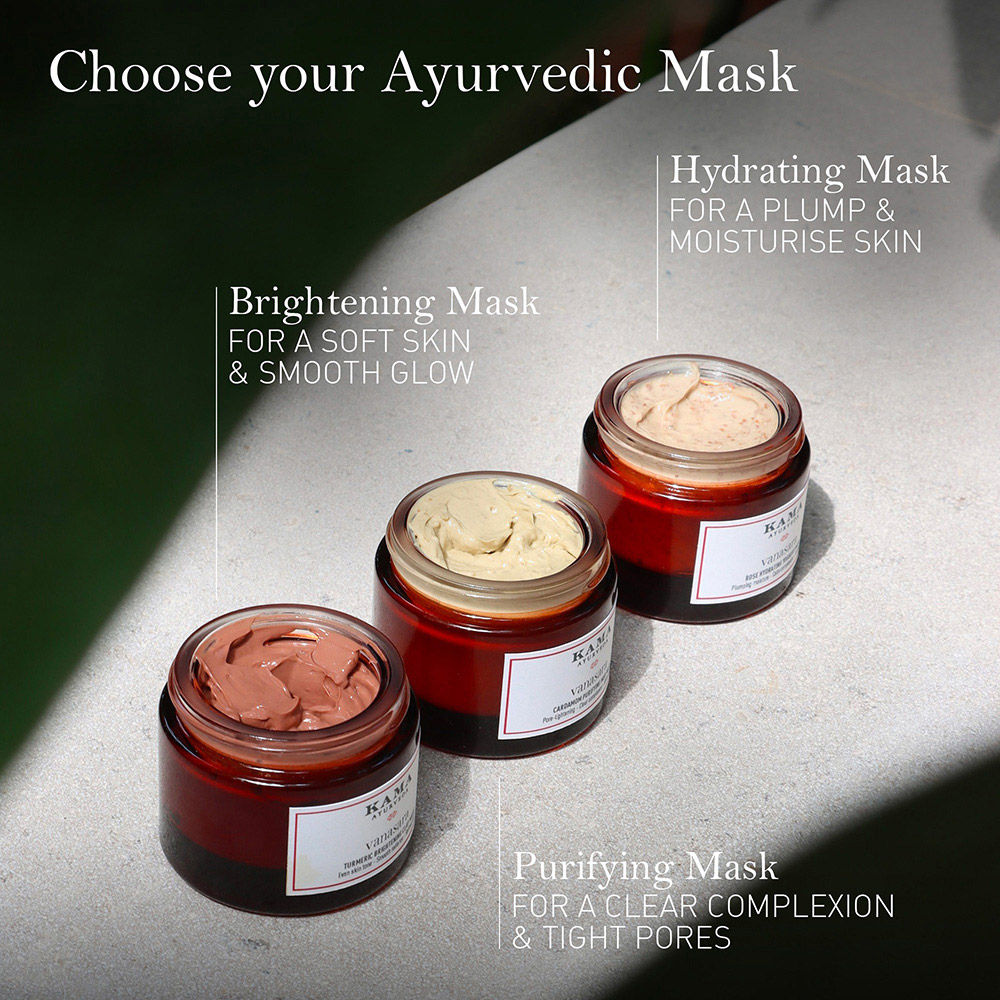 Kama Ayurveda Vanasara Turmeric Brightening Clay Mask, 15ml