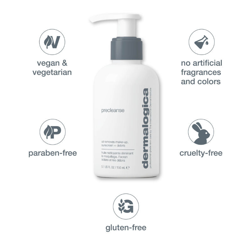 Dermalogica Precleanse Oil-Based Face Wash & Makeup Remover With Rice Bran Oil & Apricot Kernel Oil, 150ml