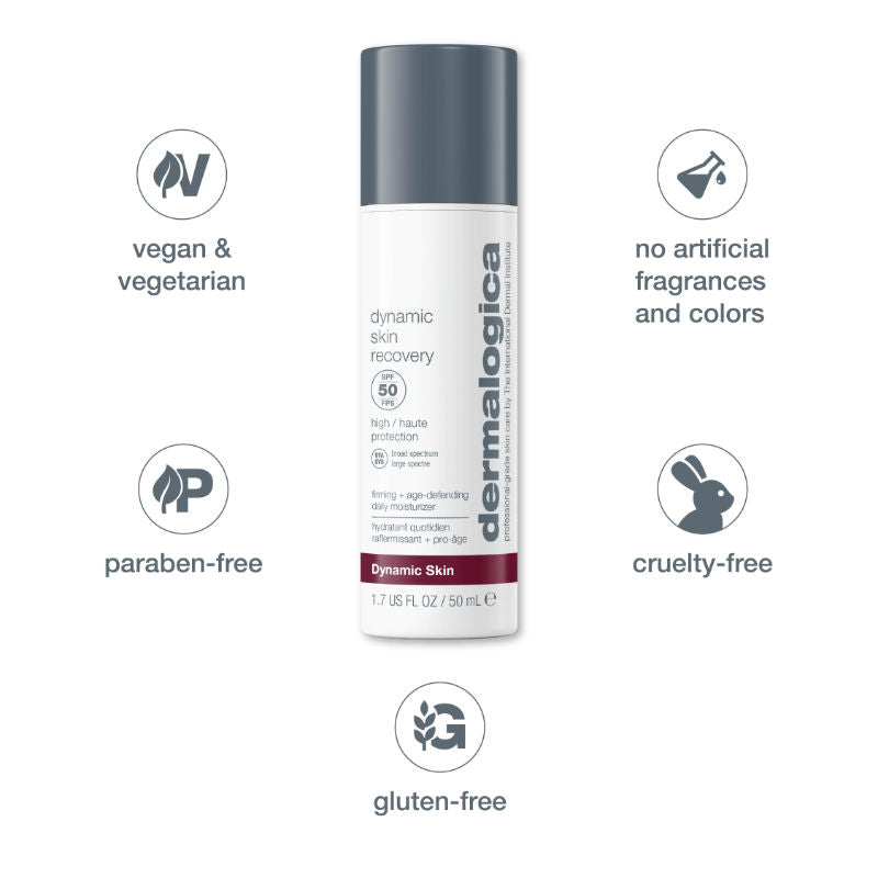 Dermalogica Dynamic Skin Recovery SPF 50 Face Moisturiser & Sunscreen With Oleosome Technology, 50ml