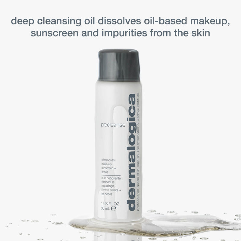 Dermalogica Precleanse Oil-Based Face Wash & Makeup Remover Mini With Rice Bran Oil & Apricot Kernel, 30ml