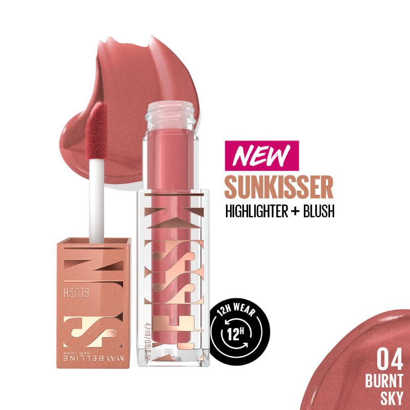 Maybelline New York Sunkisser Highlighter + Blush - Burnt Sky, 4.7ml Buy at Indicrest