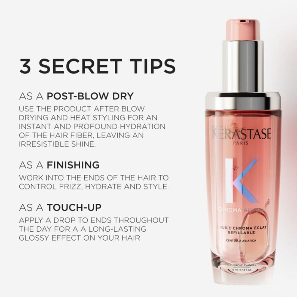 Kérastase Chroma Absolu Hair Oil-In-Serum For Colour Treated Hair, 93% Colour Preservation, 75ml