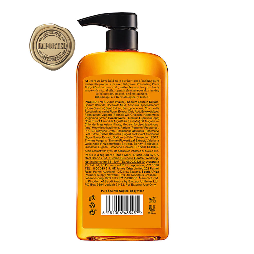 Pears Pure & Gentle Body Wash Original (Global), 500ml Buy at Indicrest Image 10