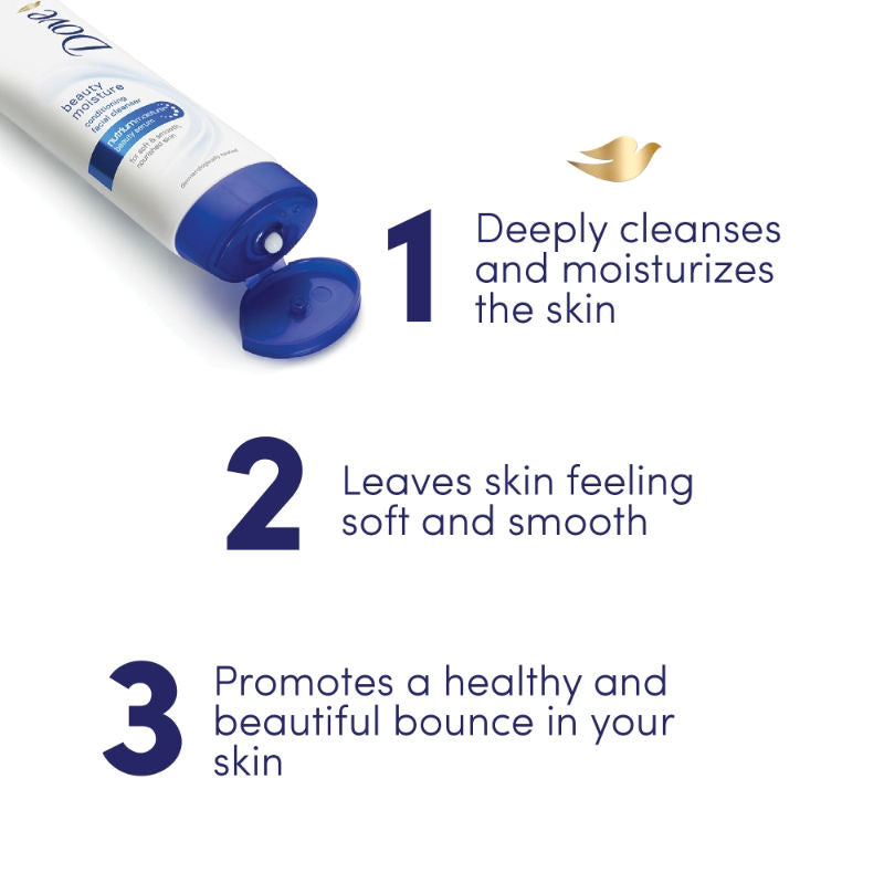 Dove Beauty Moisture Conditioning Face Wash Cleanser, 50g Buy at Indicrest Image 6