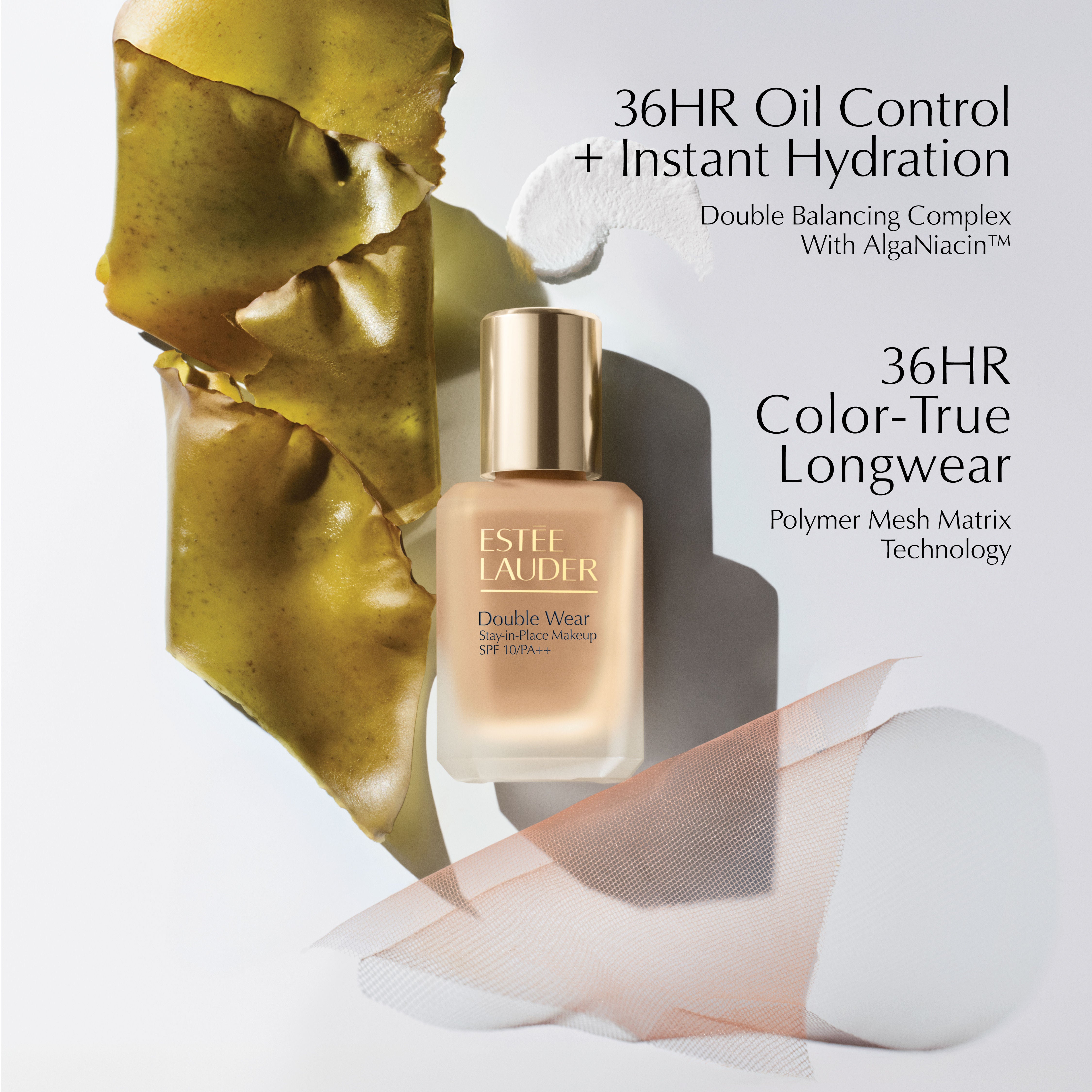Estee Lauder Double Wear Stay-In-Place Longwear Matte Foundation SPF 10-2W2 Rattan, 30ml