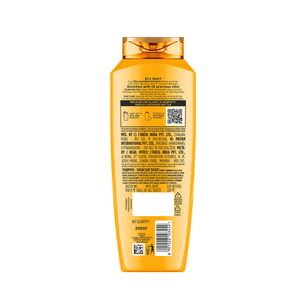 L'Oreal Paris Extraordinary Oil Nourishing Shampoo For Dry & Dull Hair, 200ml Buy at Indicrest Image 11