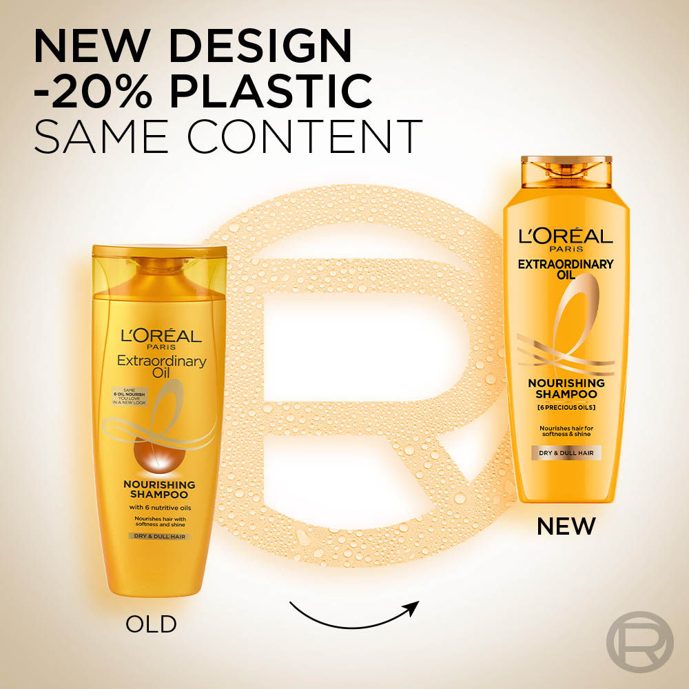 L'Oreal Paris Extraordinary Oil Nourishing Shampoo For Dry & Dull Hair, 200ml Buy at Indicrest Image 2