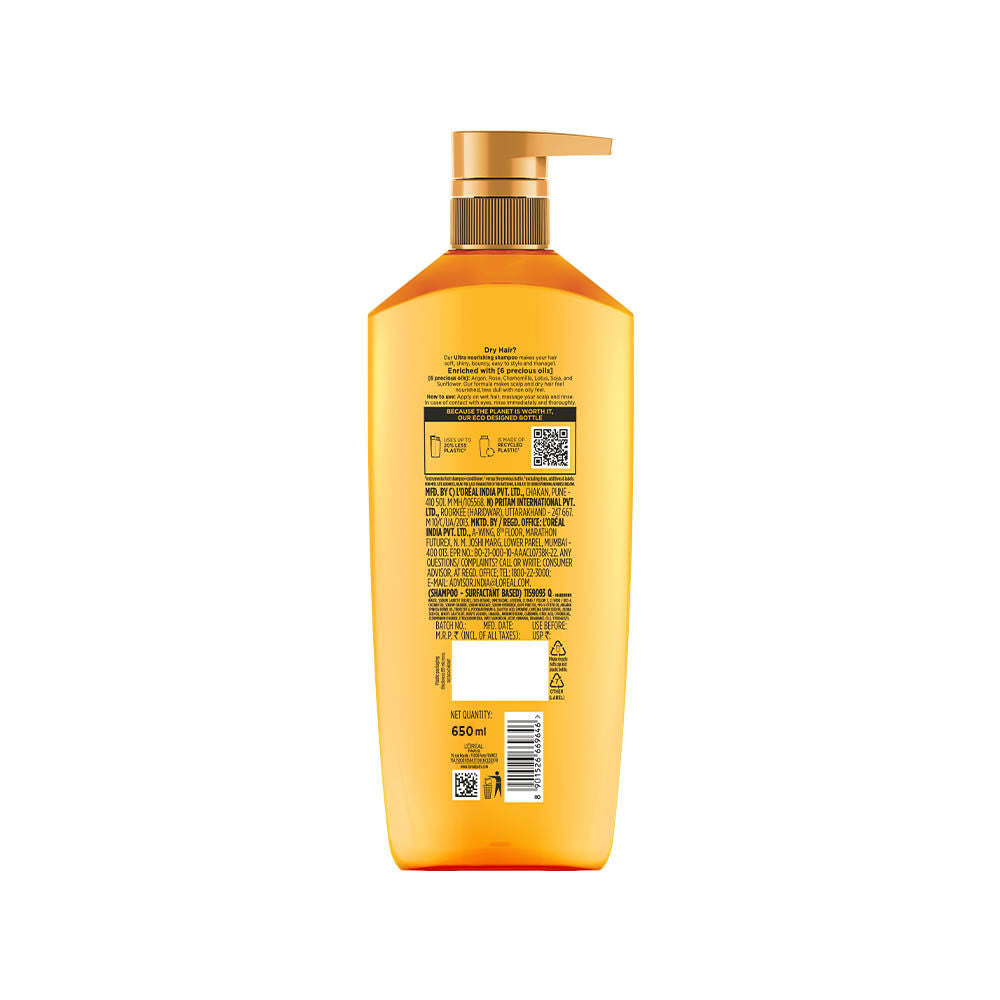 L'Oreal Paris Extraordinary Oil Nourishing Shampoo For Dry & Dull Hair, 650ml Buy at Indicrest Image 11