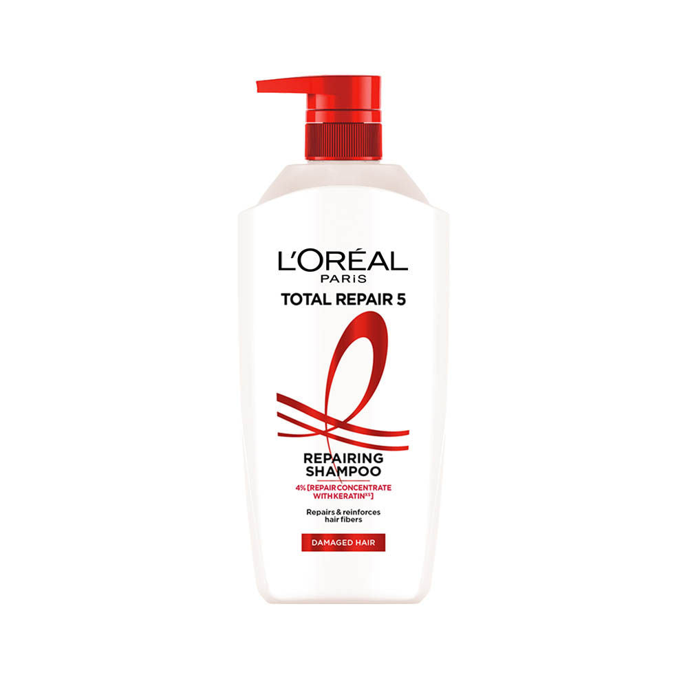 L'Oreal Paris Total Repair 5 Repairing Shampoo With Keratin XS For Damaged Hair, 1 Litre Buy at Indicrest Image 11