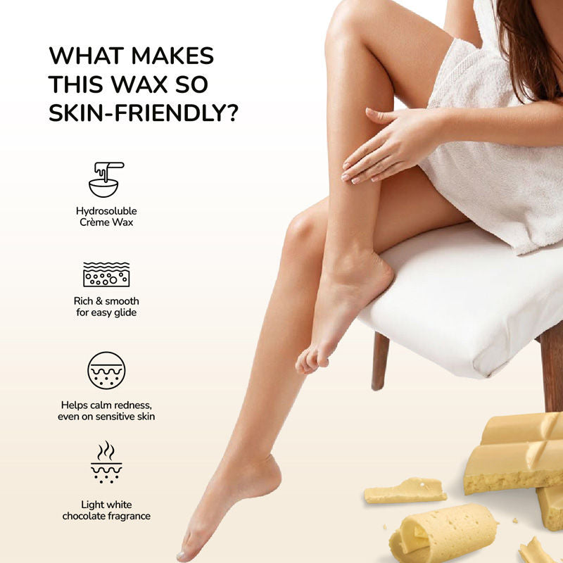 Biosoft White Chocolate Hydrosoluble Wax, 800g Buy at Indicrest Image 3