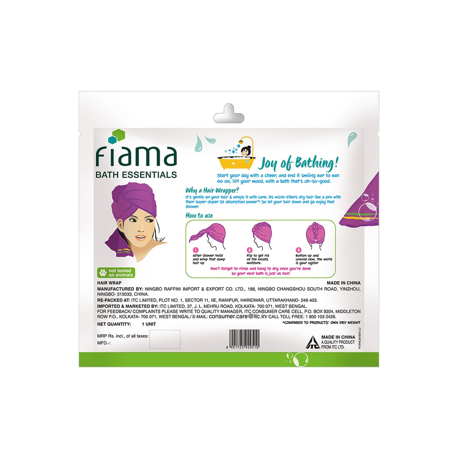 Fiama Bath Essentials Hair Wrapper Buy at Indicrest Image 8