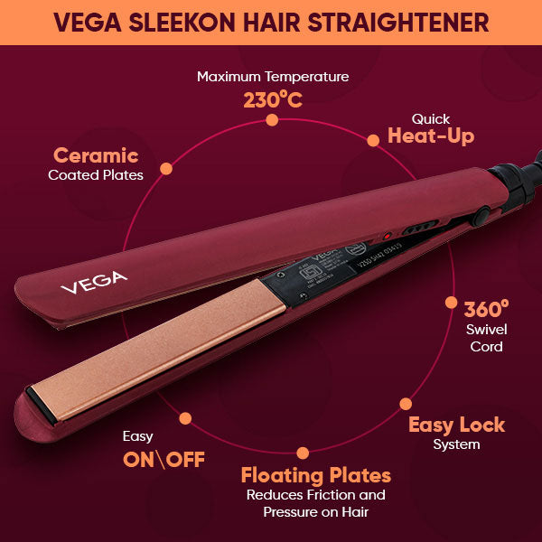 Vega SleekOn Hair Straightener-VHSH-44