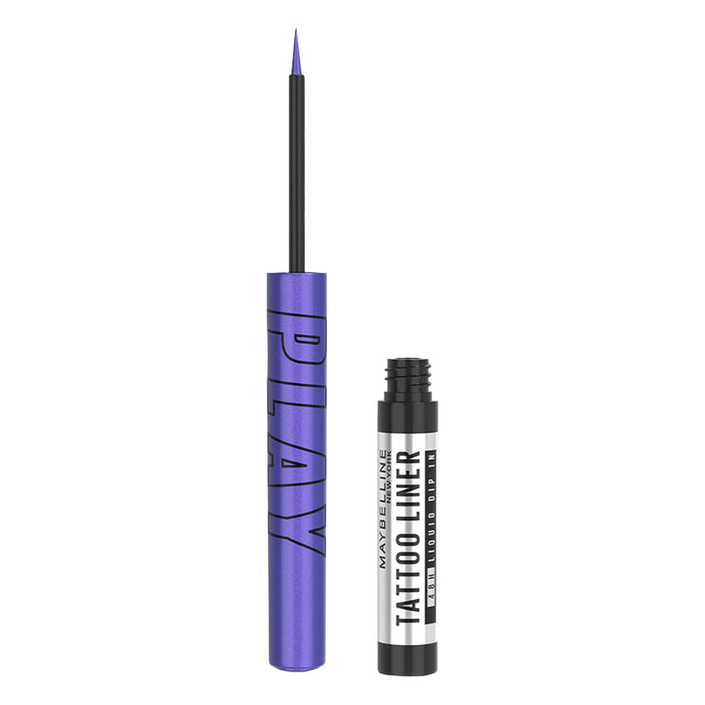 Maybelline New York Tattoo Play Blue Liquid Eyeliner - Metallic Finish - Flash, 2.1ml Buy at Indicrest Image 11