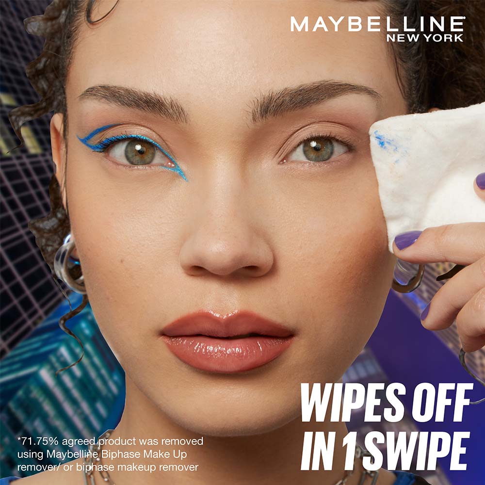 Maybelline New York Tattoo Play Blue Liquid Eyeliner - Metallic Finish - Flash, 2.1ml Buy at Indicrest Image 8