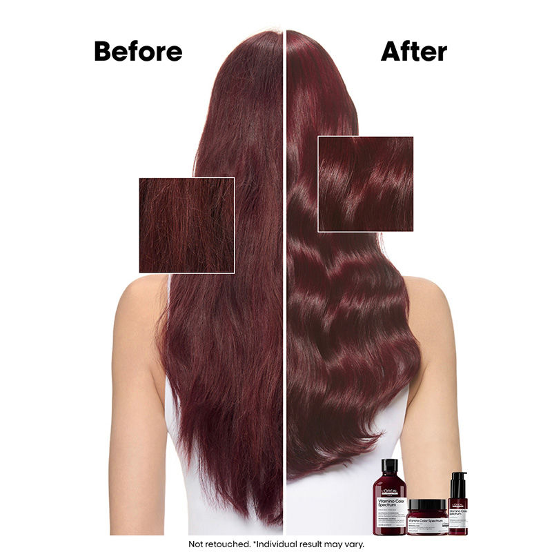 L'Oreal Professionnel Serie Expert Vitamino Color Spectrum Hair Mask, 250ml | Glass Shine Serum, 30ml