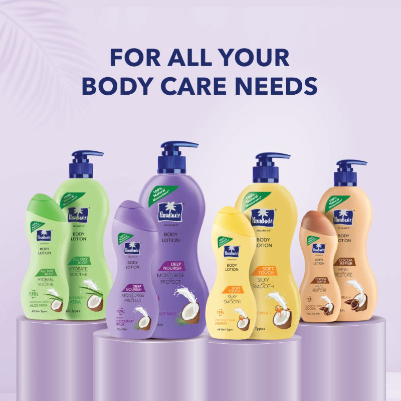 Parachute Advansed Soft Touch Body Lotion For Women & Men - 100% Natural, 72h Moisturisation, 400ml Buy at Indicrest Image 5