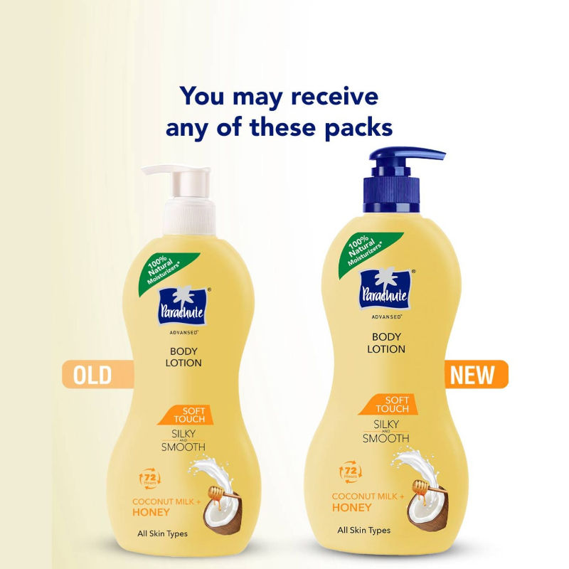Parachute Advansed Soft Touch Body Lotion For Women & Men - 100% Natural, 72h Moisturisation, 400ml Buy at Indicrest Image 6