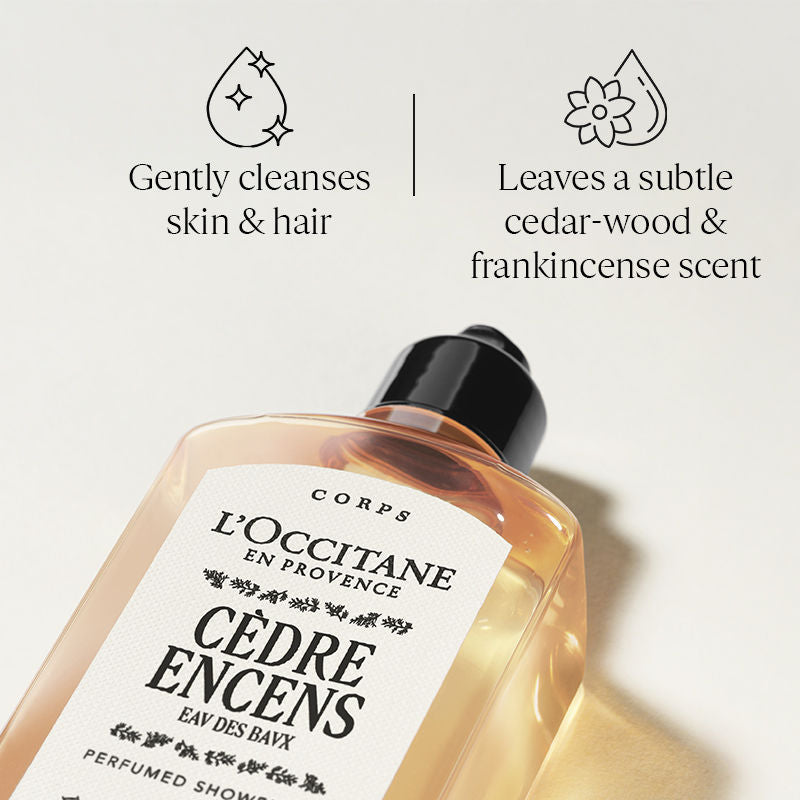 L'Occitane Cedre Encens, Eau Des Baux Perfumed Shower Gel, 250ml