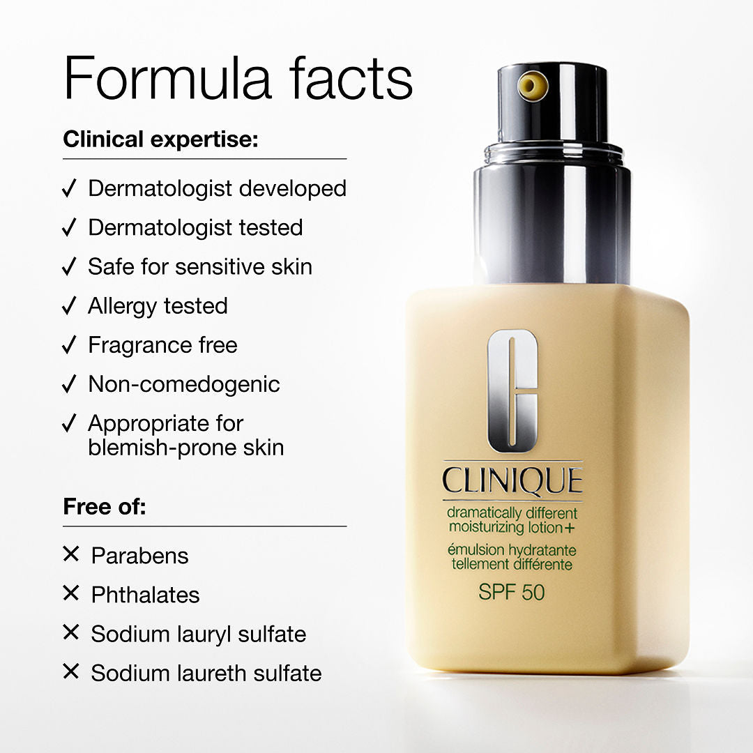 Clinique Dramatically Different Moisturizing Lotion SPF 50 - Moisturizer + Sunscreen, 75ml