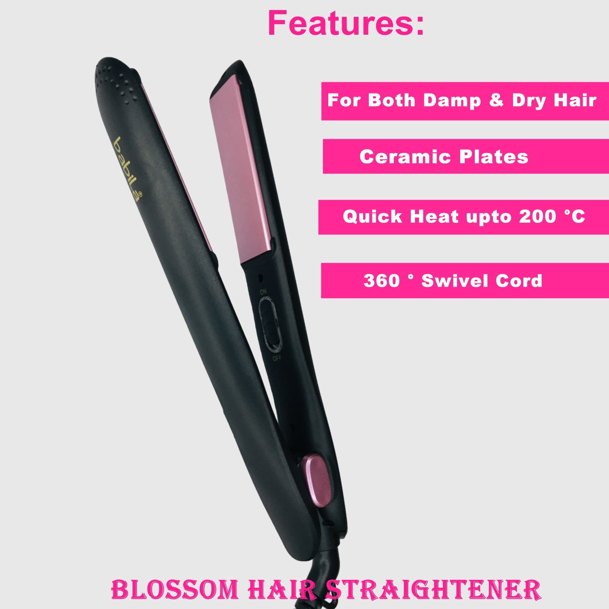 Babila Blossom Hair Straightener, 1 piece Buy at Indicrest Image 5