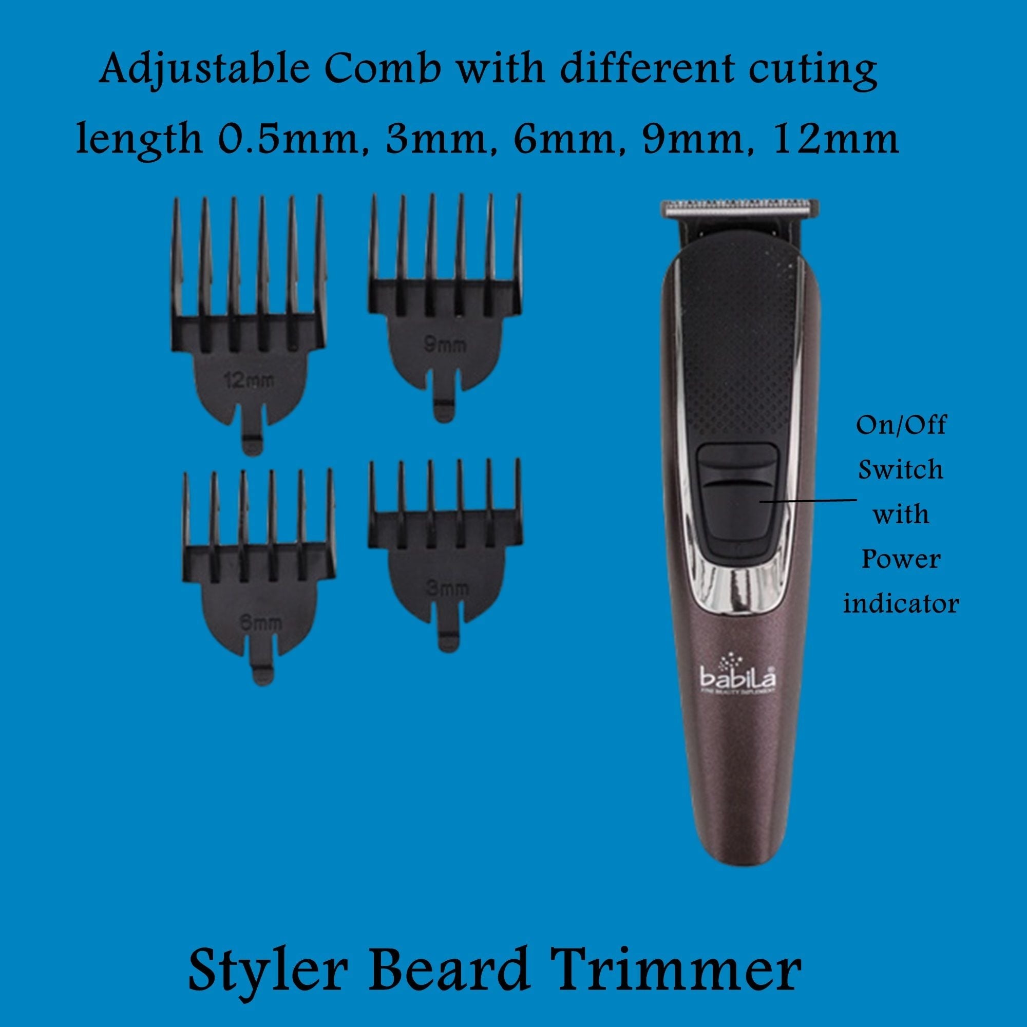 Babila Styler Beard Trimmer, 1 piece Buy at Indicrest Image 4