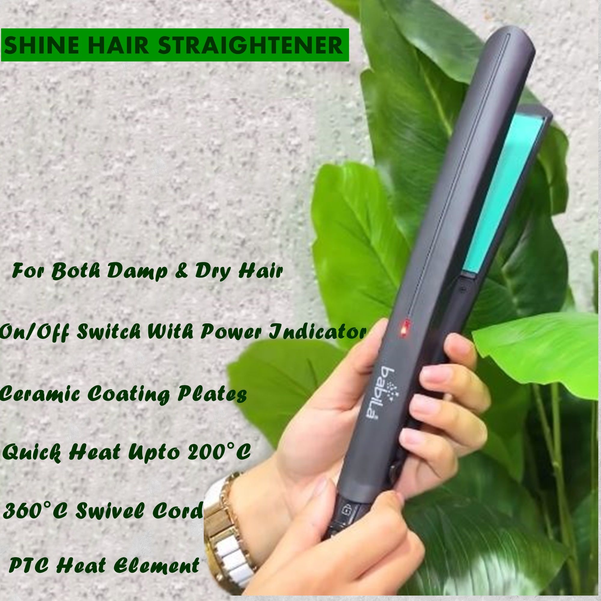Babila SHINE Hair Straightener-BHS-E07, 210g Buy at Indicrest Image 5