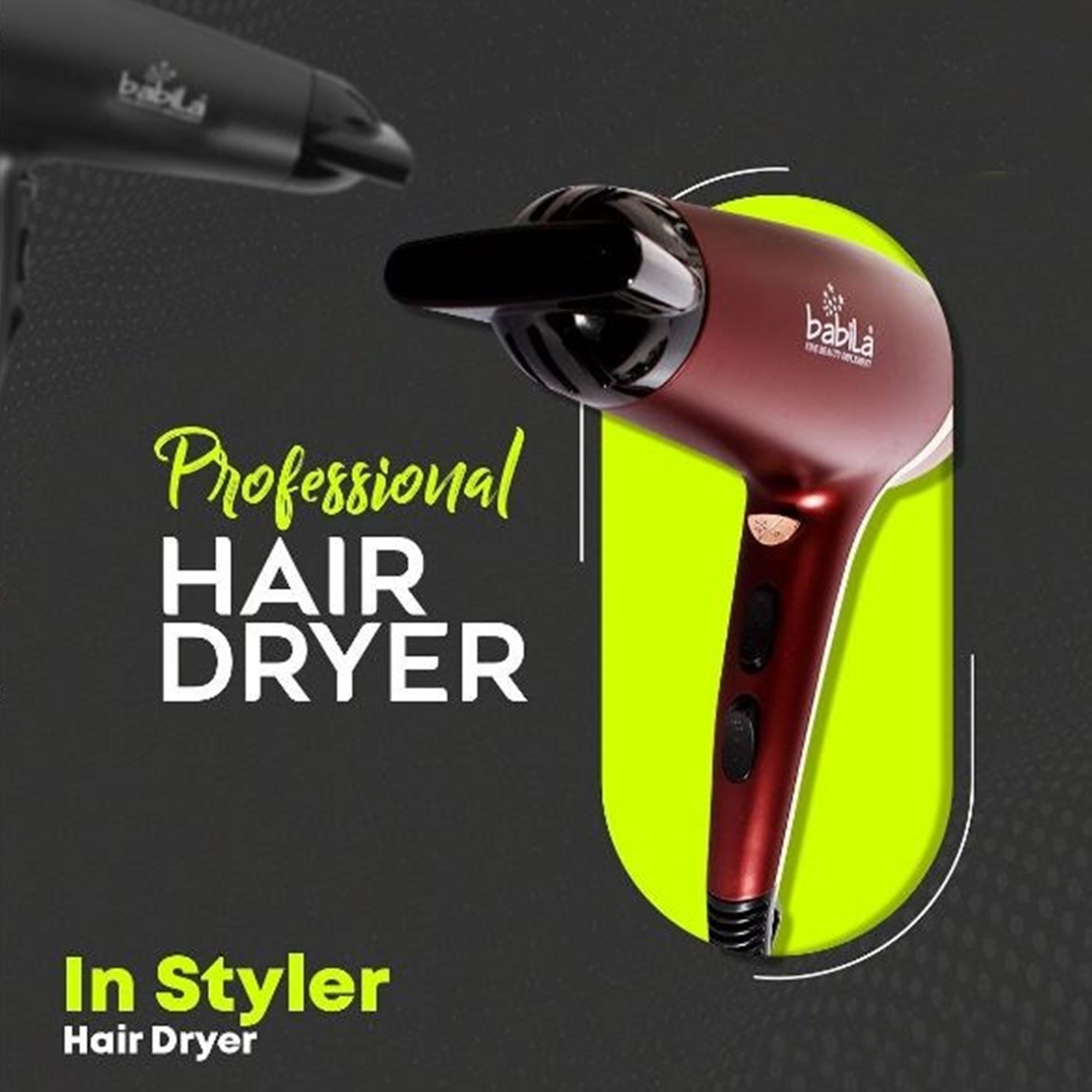 Babila In Styler Hair Dryer - (BHD-E05) Buy at Indicrest Image 4