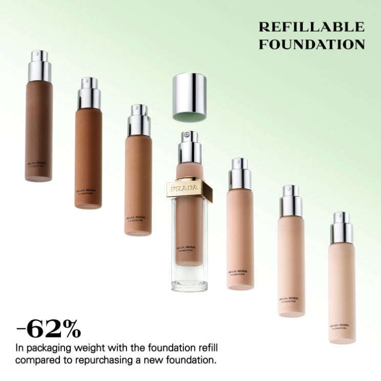 PRADA Reveal Skin Optimizing Foundation - MN45 - Medium Neutral, 30ml