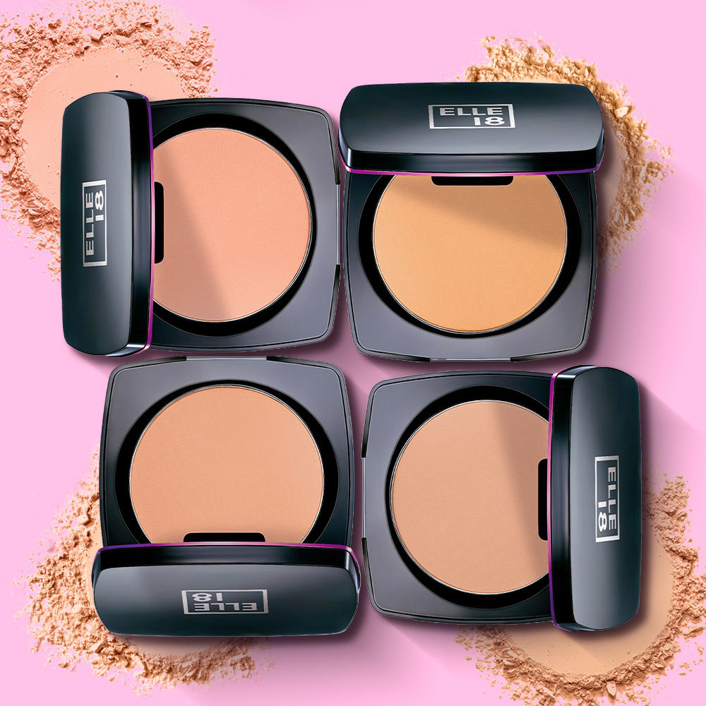 Elle 18 Lasting Glow Compact For 9Hr Oil-free Makeup, With Vitamin E & C - 1 Pearl, 9g Buy at Indicrest Image 8