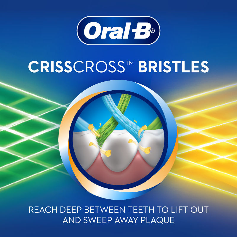 Oral-B Criss Cross Toothbrush (Pack of 1, Medium) Buy at Indicrest Image 4