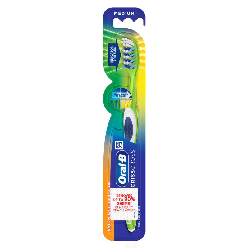 Oral-B Criss Cross Toothbrush (Pack of 1, Medium) Buy at Indicrest