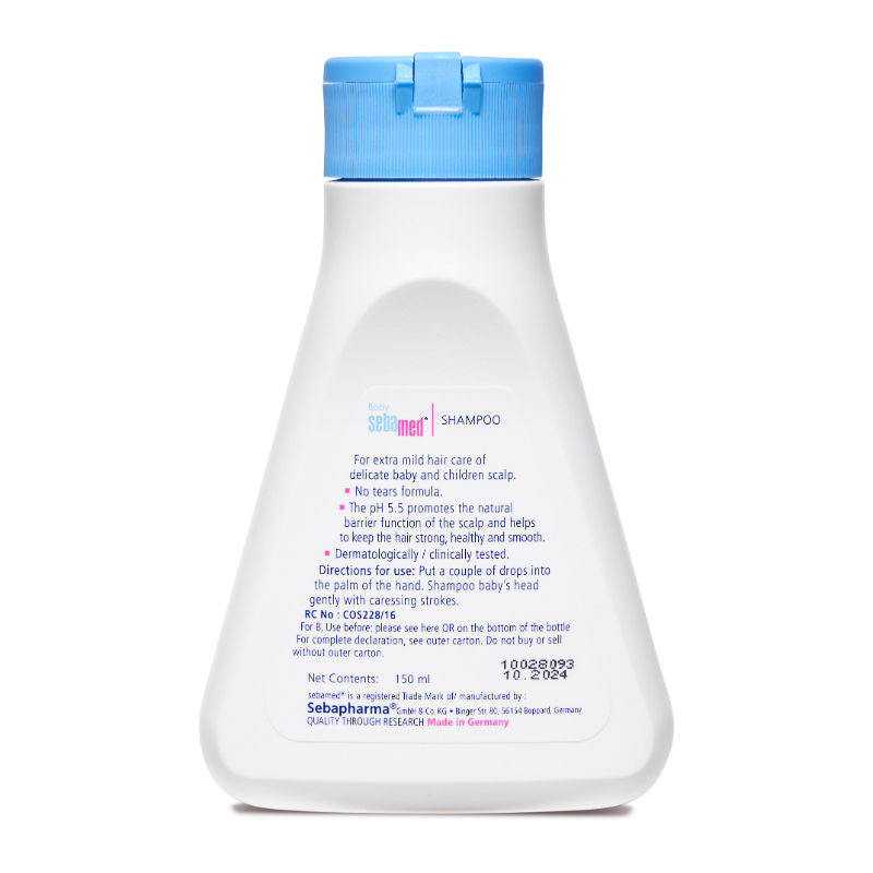 Sebamed Baby Shampoo, PH 5.5, Camomile, Natural Moisturisers, No Tears Formula,For Delicate Scalp, 150ml Buy at Indicrest Image 3