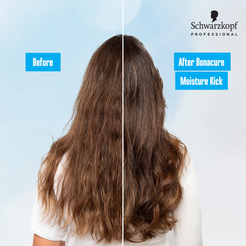 Schwarzkopf Professional Bonacure Moisture Kick Shampoo With Glycerol - For Dry Hair, 1000ml Buy at Indicrest Image 6