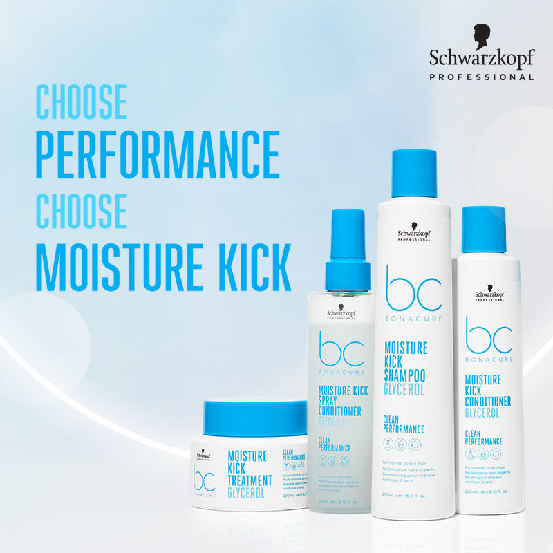 Schwarzkopf Professional Bonacure Moisture Kick Shampoo With Glycerol - For Dry Hair, 1000ml Buy at Indicrest Image 8