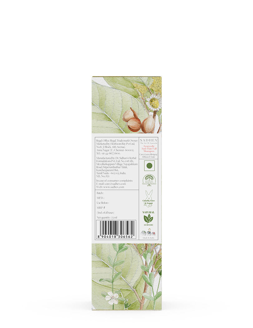 SADHEV Ayurvedic Anti-Hairfall Shampoo, 75ml