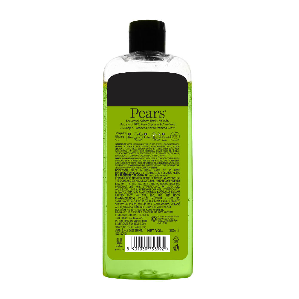 Pears Naturale Detoxifying Aloe Vera Body Wash Paraben Free Shower Gel, 250ml Buy at Indicrest Image 10
