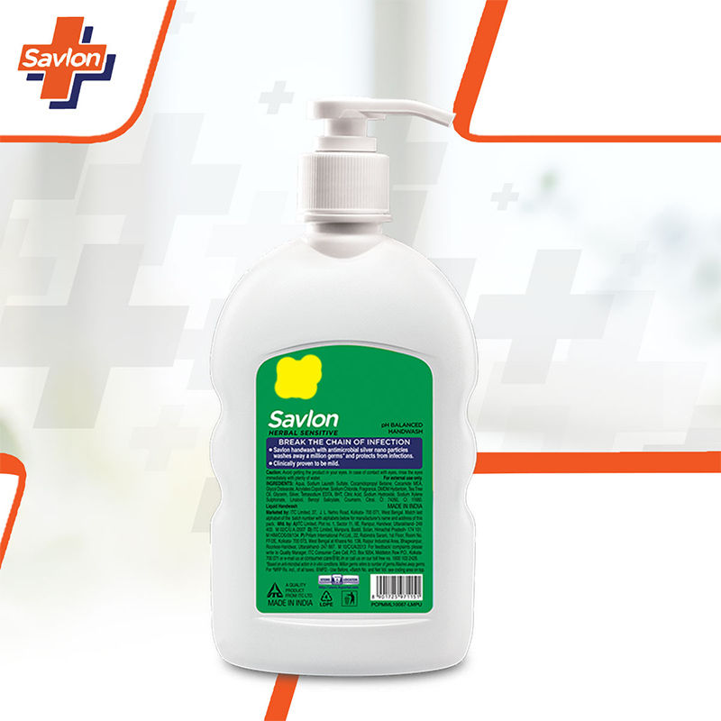 Savlon Herbal Sensitive pH balanced Liquid Handwash, 460ml Buy at Indicrest Image 2