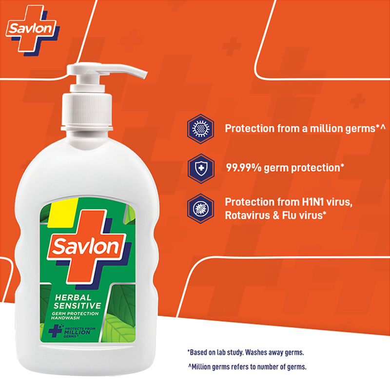 Savlon Herbal Sensitive pH balanced Liquid Handwash, 460ml Buy at Indicrest Image 3