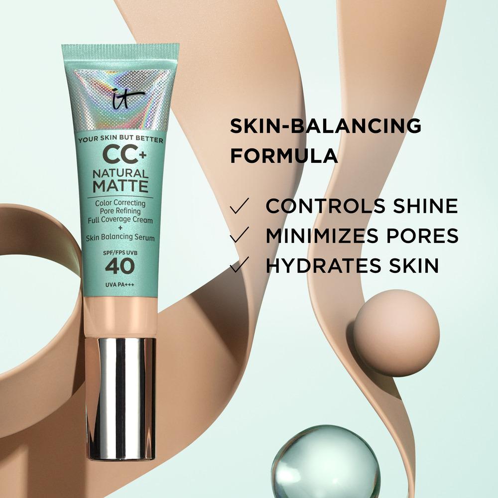 IT COSMETICS CC+ Natural Matte Foundation With SPF40 - Neutral Tan, 32ml