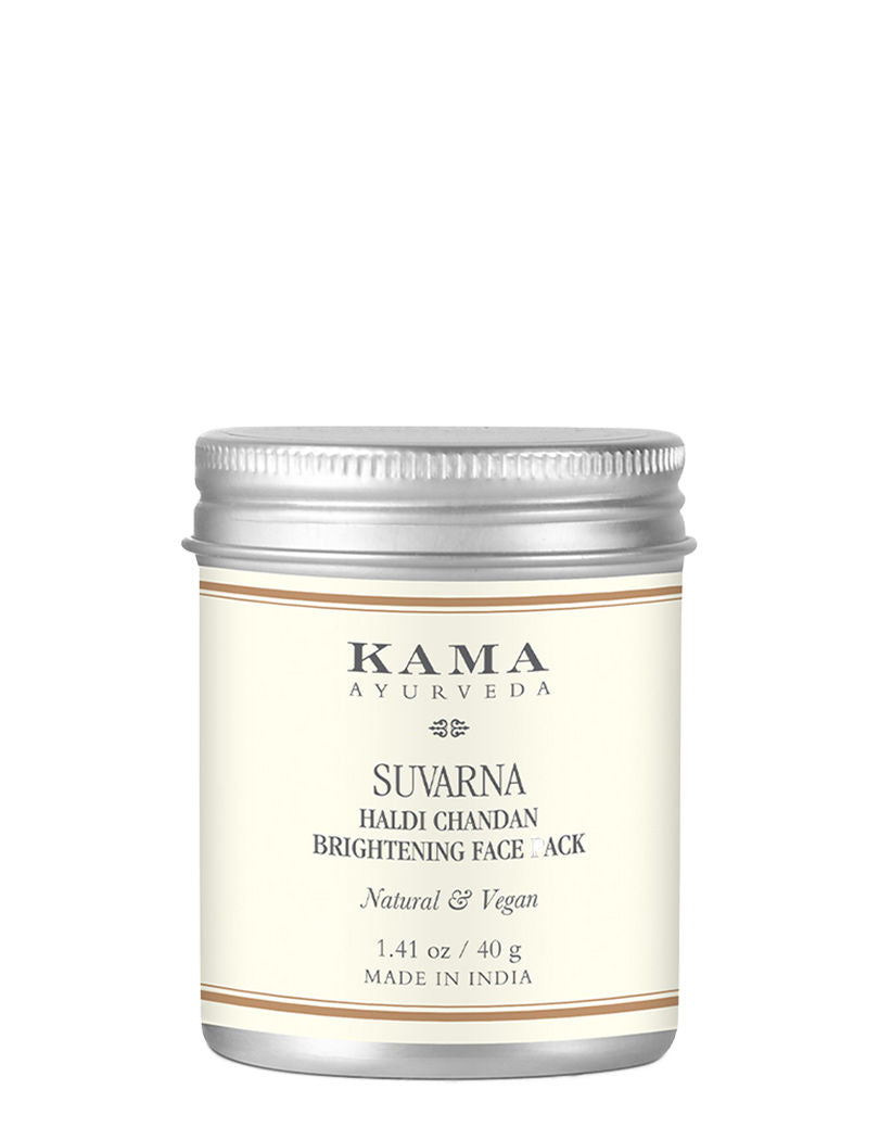 Kama Ayurveda Suvarna Haldi Chandan Brightening Face Pack, 40g, Buy from Indicrest