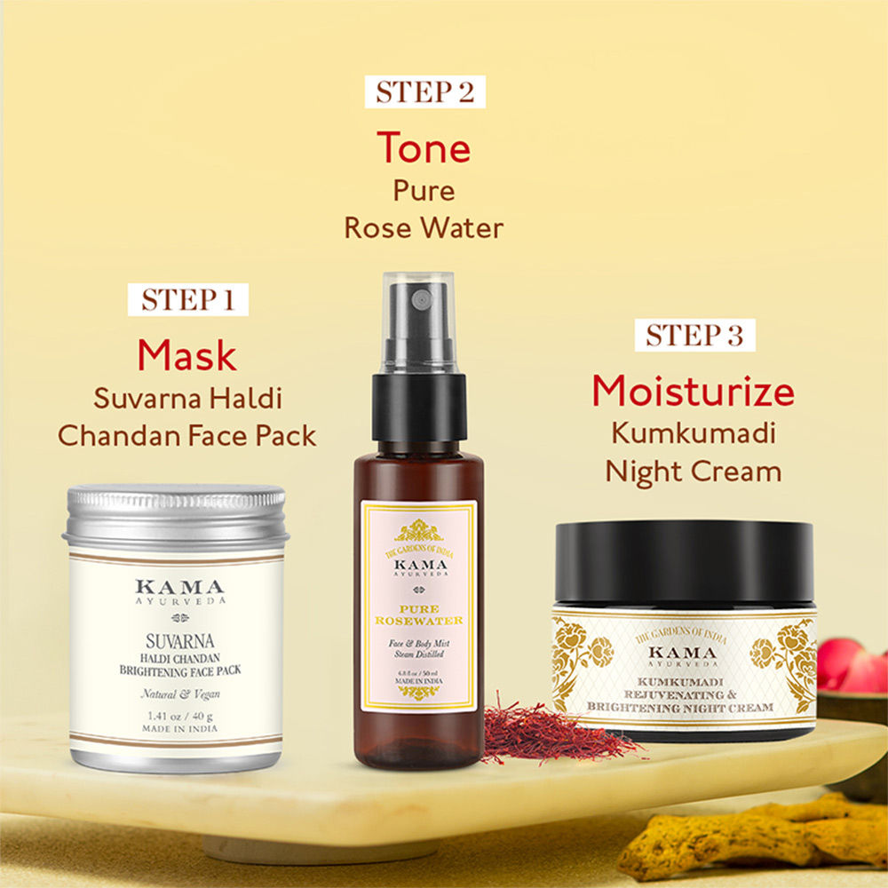 Kama Ayurveda Suvarna Haldi Chandan Brightening Face Pack, 40g