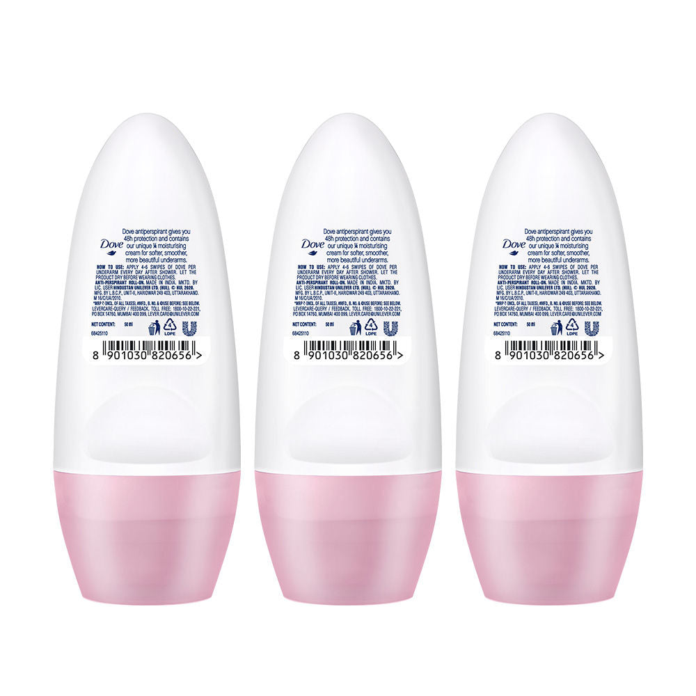 Dove Eventone Deodorant Roll On (Pack Of 3), 150ml Buy at Indicrest Image 3