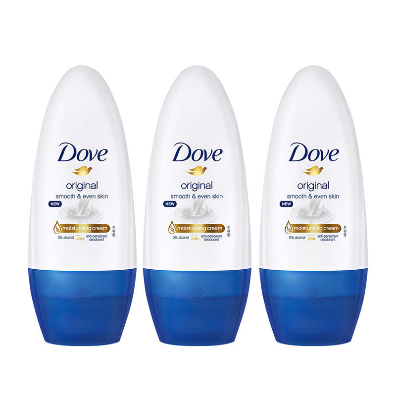 Dove Original Deodorant Roll On (Pack Of 3), 150ml Buy at Indicrest
