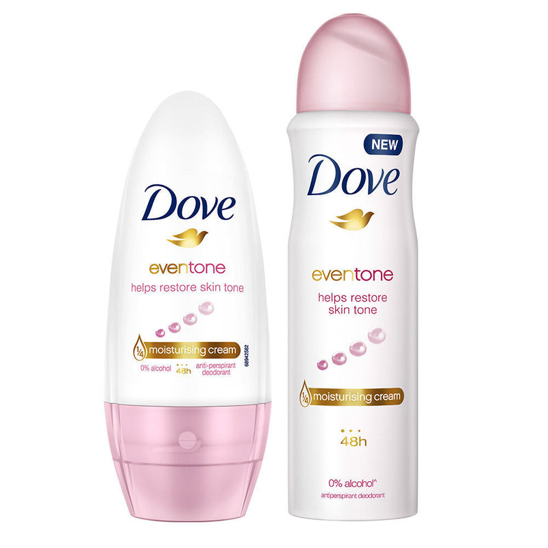 Dove Eventone Deodorant & Dove Eventone Roll On (Pack of 2), 200ml Buy at Indicrest