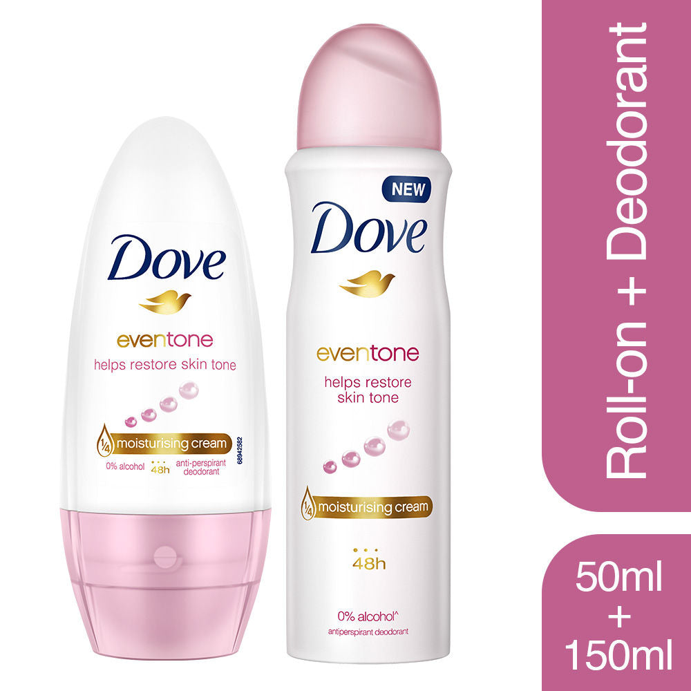 Dove Eventone Deodorant & Dove Eventone Roll On (Pack of 2), 200ml Buy at Indicrest Image 2