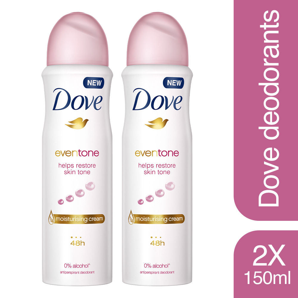 Dove Eventone Deodorant (Pack of 2), 300ml Buy at Indicrest Image 2