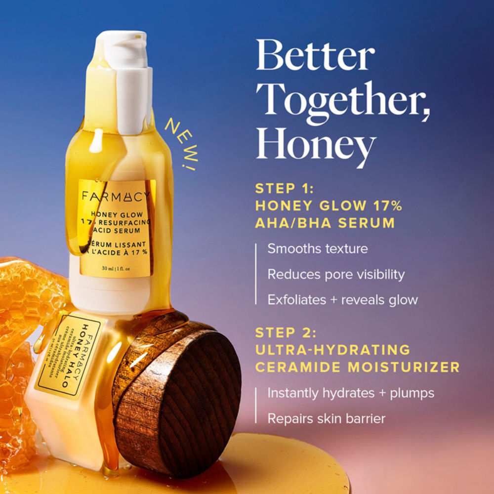Farmacy Beauty Honey Glow 17% Resurfacing Acid Serum, 30ml
