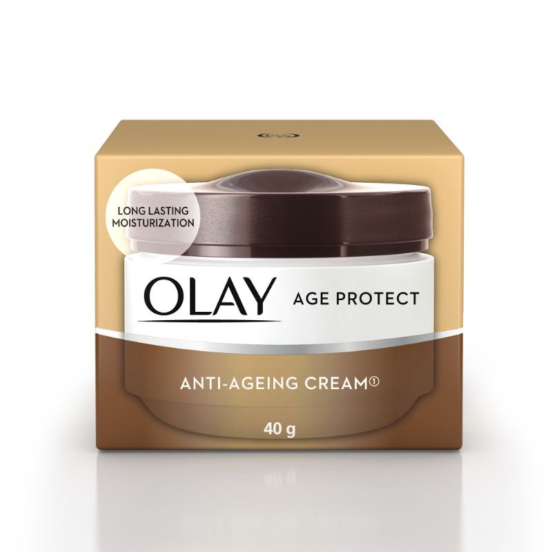 Olay Age Protect Anti-Ageing Cream, Lightens Dark Spots & Reduces Wrinkles With Salicylic Acid & BHA, 40g Buy at Indicrest
