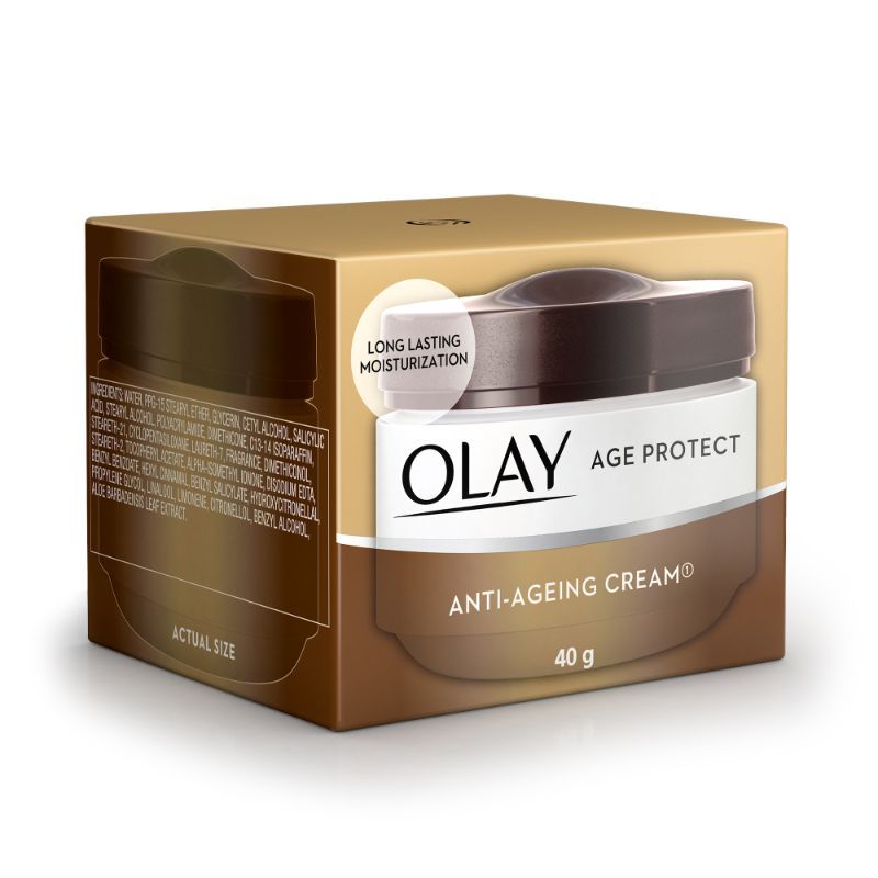 Olay Age Protect Anti-Ageing Cream, Lightens Dark Spots & Reduces Wrinkles With Salicylic Acid & BHA, 40g Buy at Indicrest Image 2